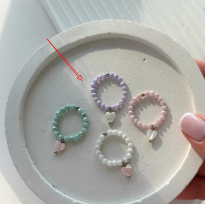 Korean Style Niche Heart Shell Index Finger Ring Versatile Design Bracelet Ring Female Ins Fashion Stacked Ring