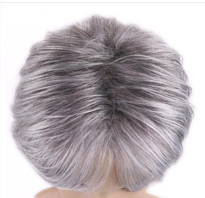 Women's Short Straight Hair Side Bangs Synthetic Wigs