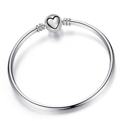 Simple LO Zircon Electroplated Color Retention Girls' Bracelet