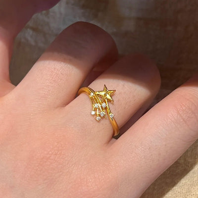Broken Flame Xingtu Ring Special-interest Design Light Luxury All-matching Graceful