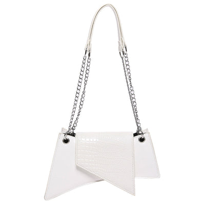 Stone Pattern Patent Leather Glossy New Square Pouch Women