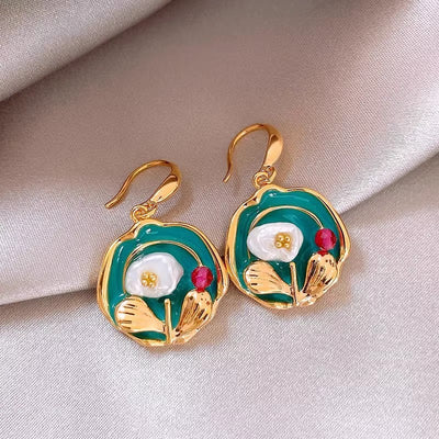 Baroque Pearl Temperament Earrings Women