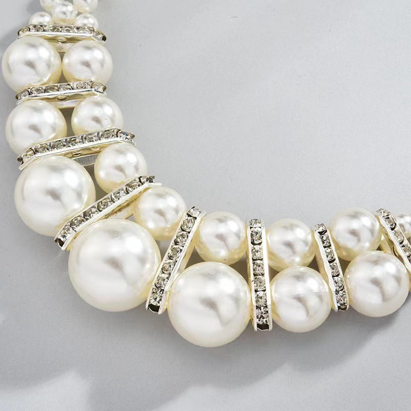 Necklace And Earrings Suite Women's Short All-match Elegant Decorative Collarbone Chain Accessories