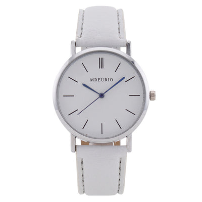 Fashion Large Dial Watch Men's Stitching Belt