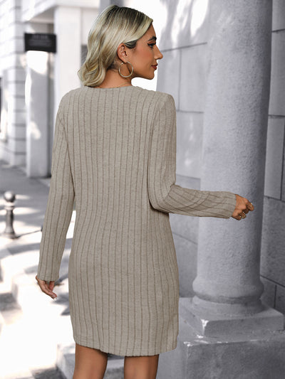 Solid-color Simple Women's Dress