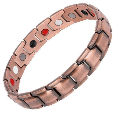 Carved Retro Three Rows Full Magnet Bracelet