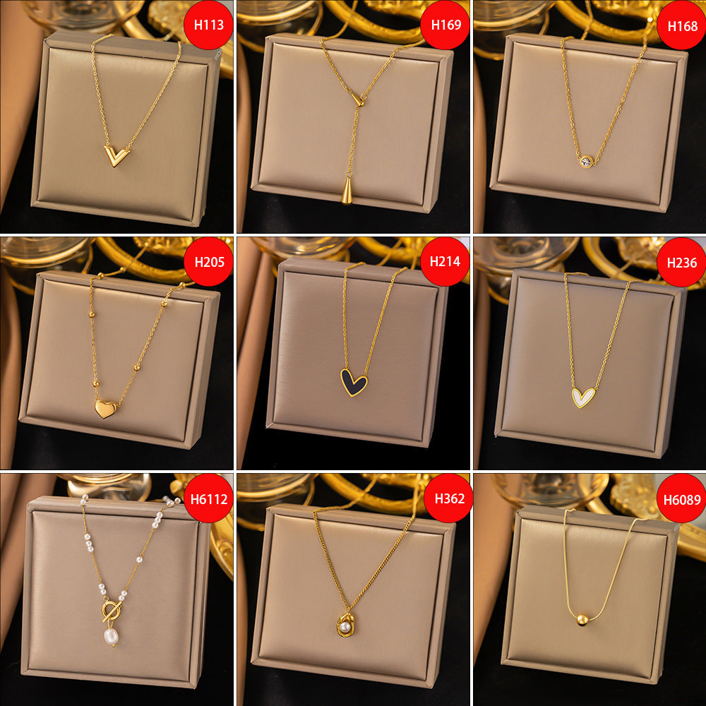 Titanium Steel Necklace Female Versatile Personality