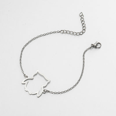Cut Small Animal Hollow Owl Pendant Simple Bracelet