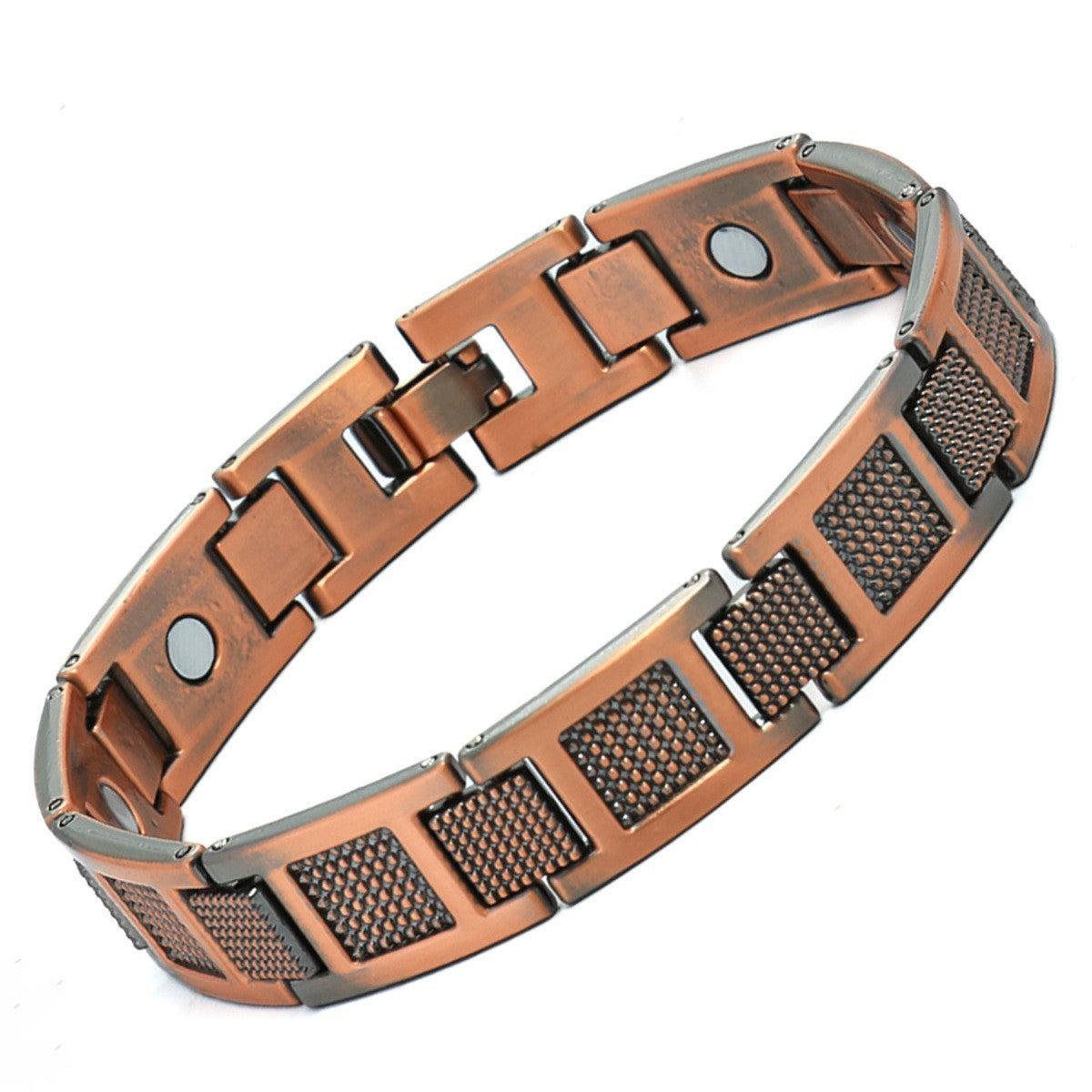 Carved Retro Three Rows Full Magnet Bracelet