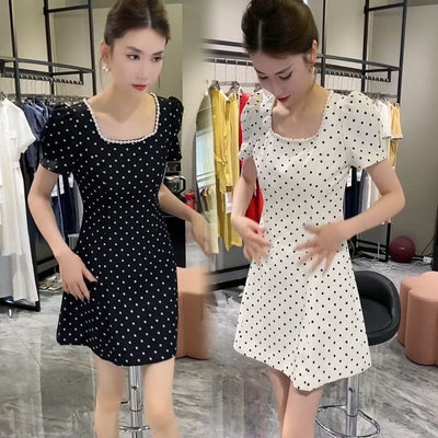 Fashionable Stylish High-end Temperament Polka Dot Princess Style Dress For Women