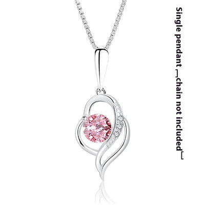 Fashion Korean-style Heart-shaped Navy Blue Love Pendant