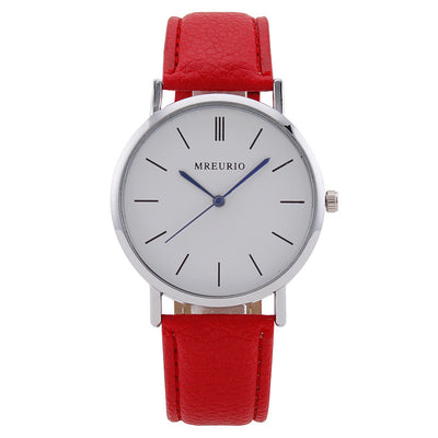 Fashion Large Dial Watch Men's Stitching Belt