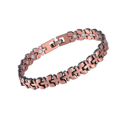 Carved Retro Three Rows Full Magnet Bracelet
