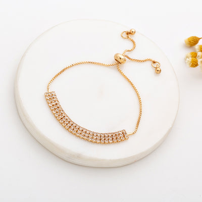 Simple Retractable Diamond Claw Chain Adjustable Bracelet
