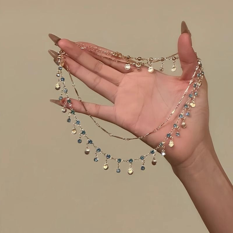 Niche Design High-grade Temperament Exaggerated Sparking Zirconium Necklace For Women