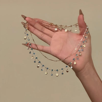 Niche Design High-grade Temperament Exaggerated Sparking Zirconium Necklace For Women