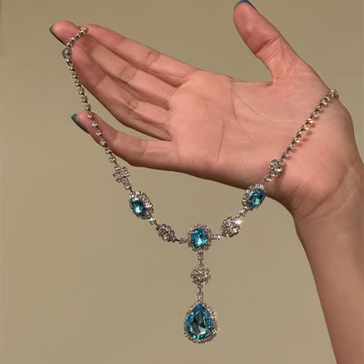 Niche Design High-grade Temperament Exaggerated Sparking Zirconium Necklace For Women