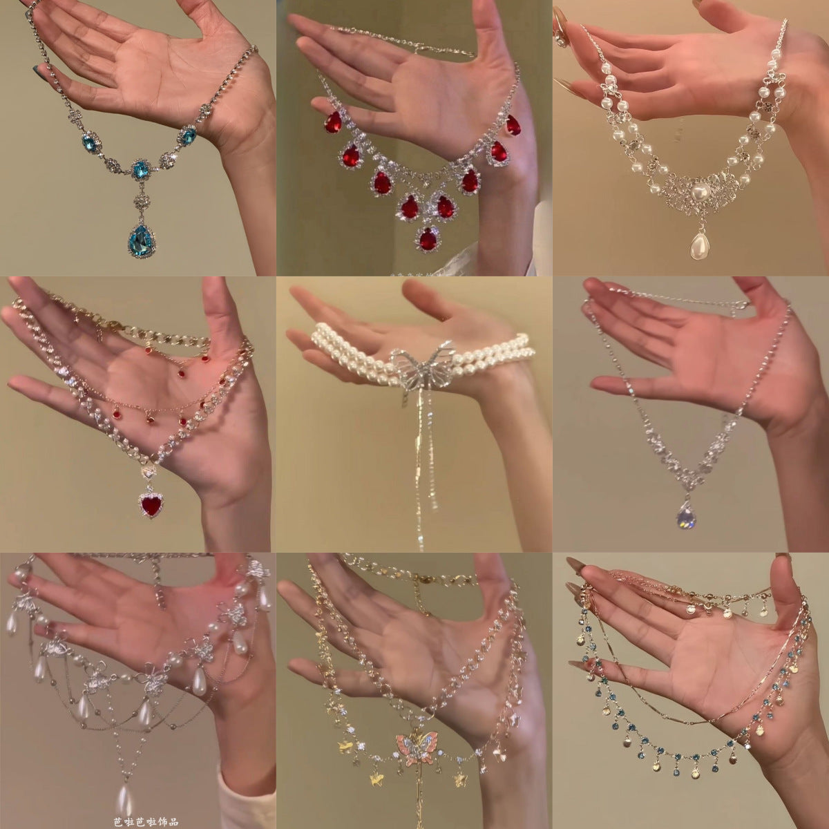 Niche Design High-grade Temperament Exaggerated Sparking Zirconium Necklace For Women