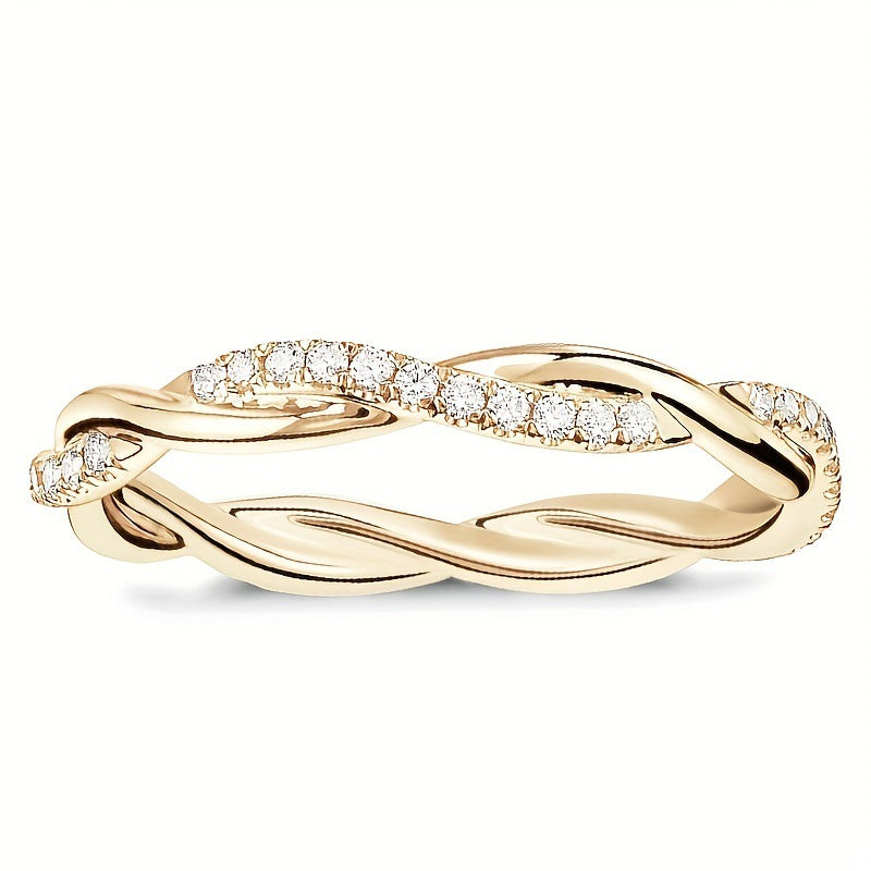Female Silver Cross Fashion Ring Ornament
