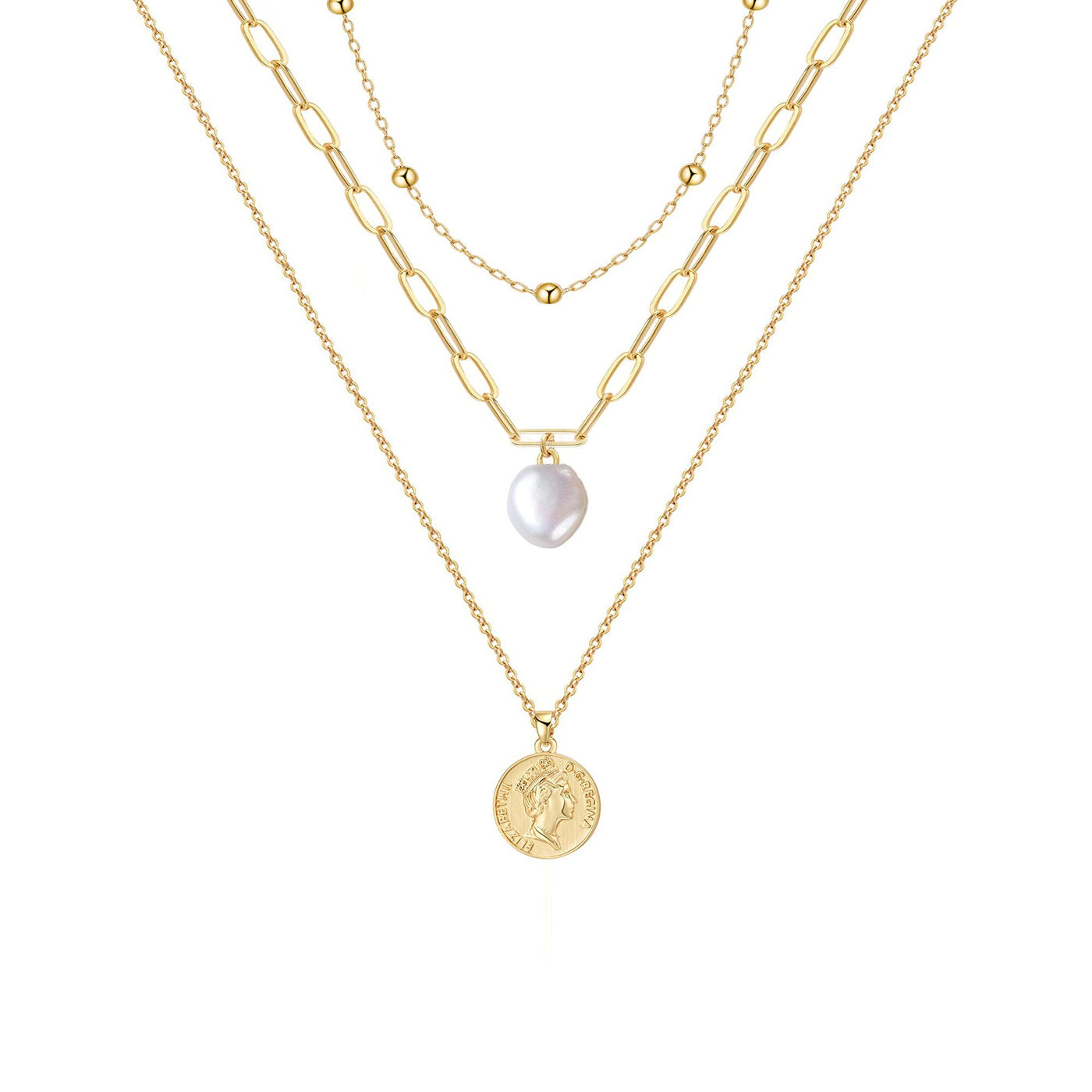 Women's Simple Retro Multilayer Fashion Necklace