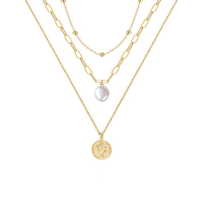 Women's Simple Retro Multilayer Fashion Necklace