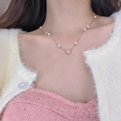 Love Opal Pearl Necklace For Women