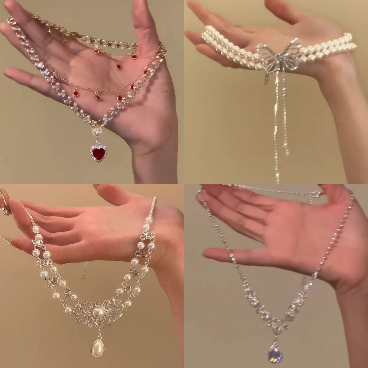 Niche Design High-grade Temperament Exaggerated Sparking Zirconium Necklace For Women