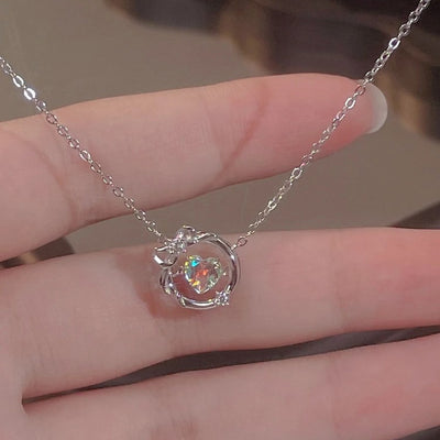 Beating Heart Necklace Women's Pendant High Sense Niche