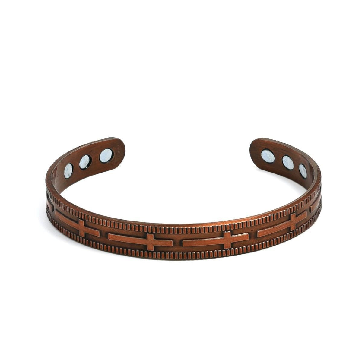 Carved Retro Three Rows Full Magnet Bracelet