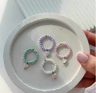 Korean Style Niche Heart Shell Index Finger Ring Versatile Design Bracelet Ring Female Ins Fashion Stacked Ring