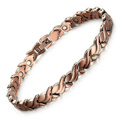 Carved Retro Three Rows Full Magnet Bracelet