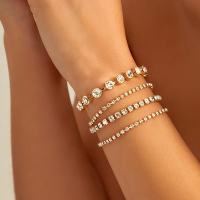 Sweet Cool Multi-portrait Pearl Bracelet Set