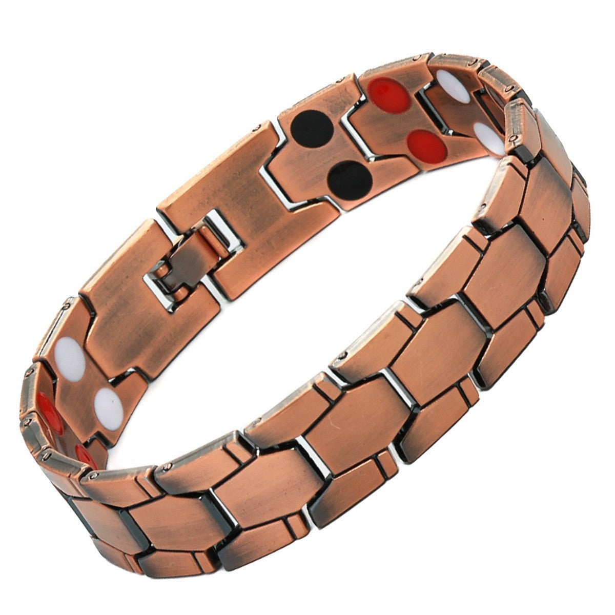 Carved Retro Three Rows Full Magnet Bracelet