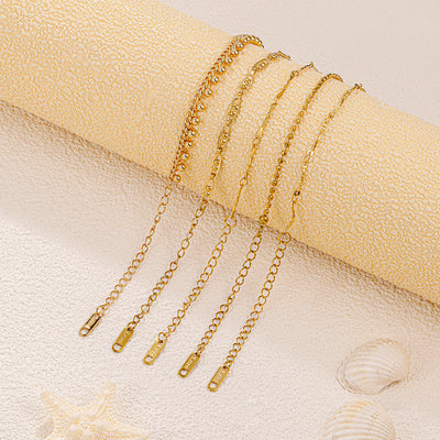 Stainless Steel Ornament Tassel Beaded Design Titanium Steel Jewelry