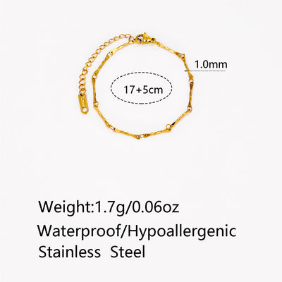 Stainless Steel Ornament Tassel Beaded Design Titanium Steel Jewelry