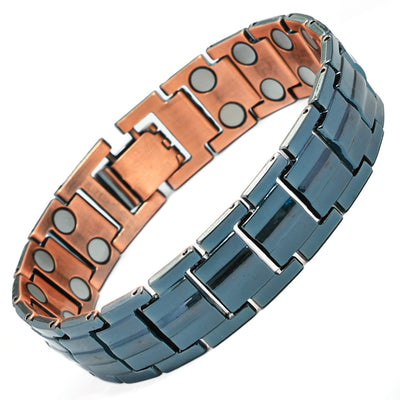 Carved Retro Three Rows Full Magnet Bracelet