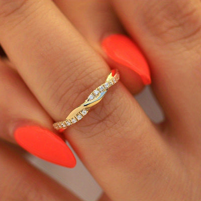 Female Silver Cross Fashion Ring Ornament