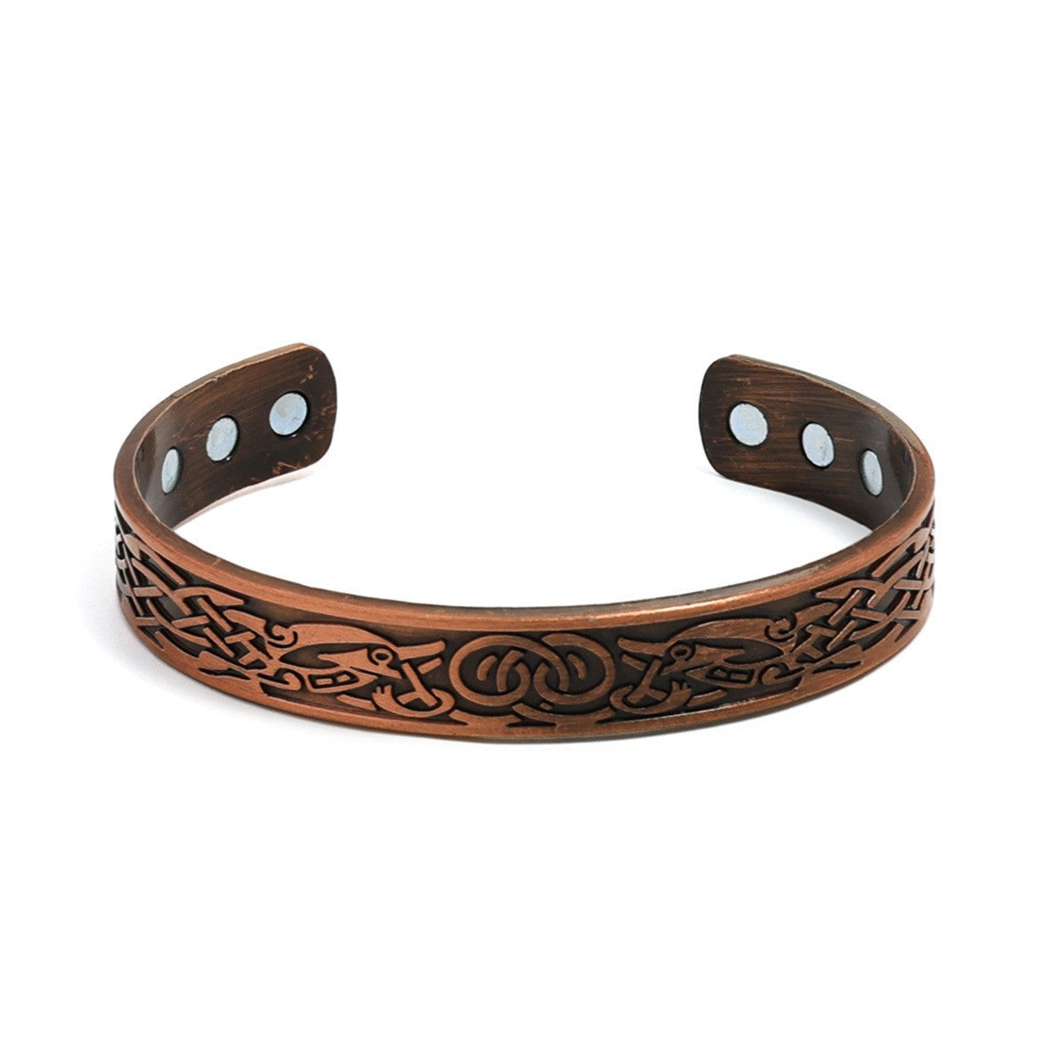 Carved Retro Three Rows Full Magnet Bracelet