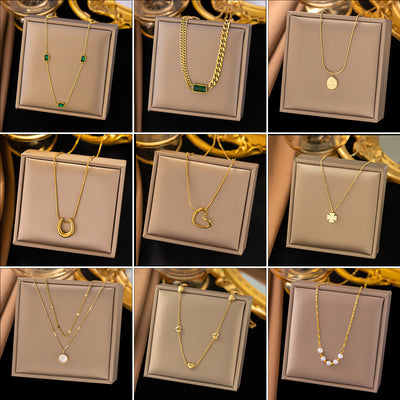 Titanium Steel Necklace Female Versatile Personality